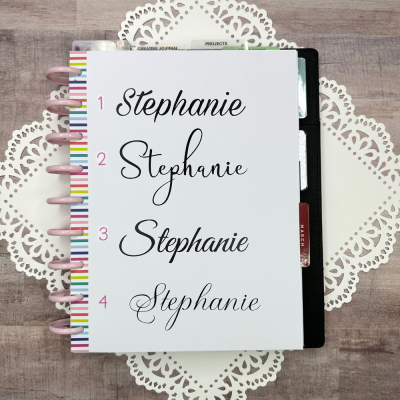 Custom Vinyl Name Decal