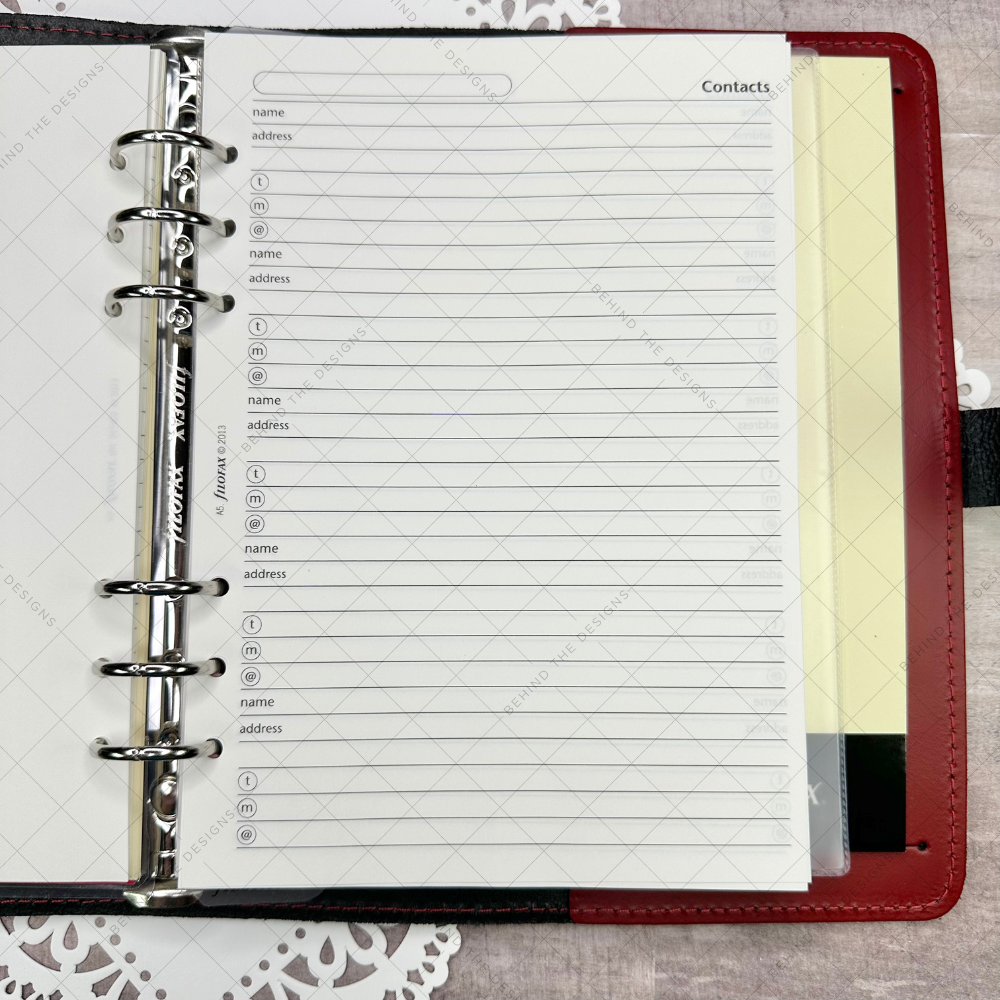 Filofax Original A5 Organizer Pillarbox Red - Image 8