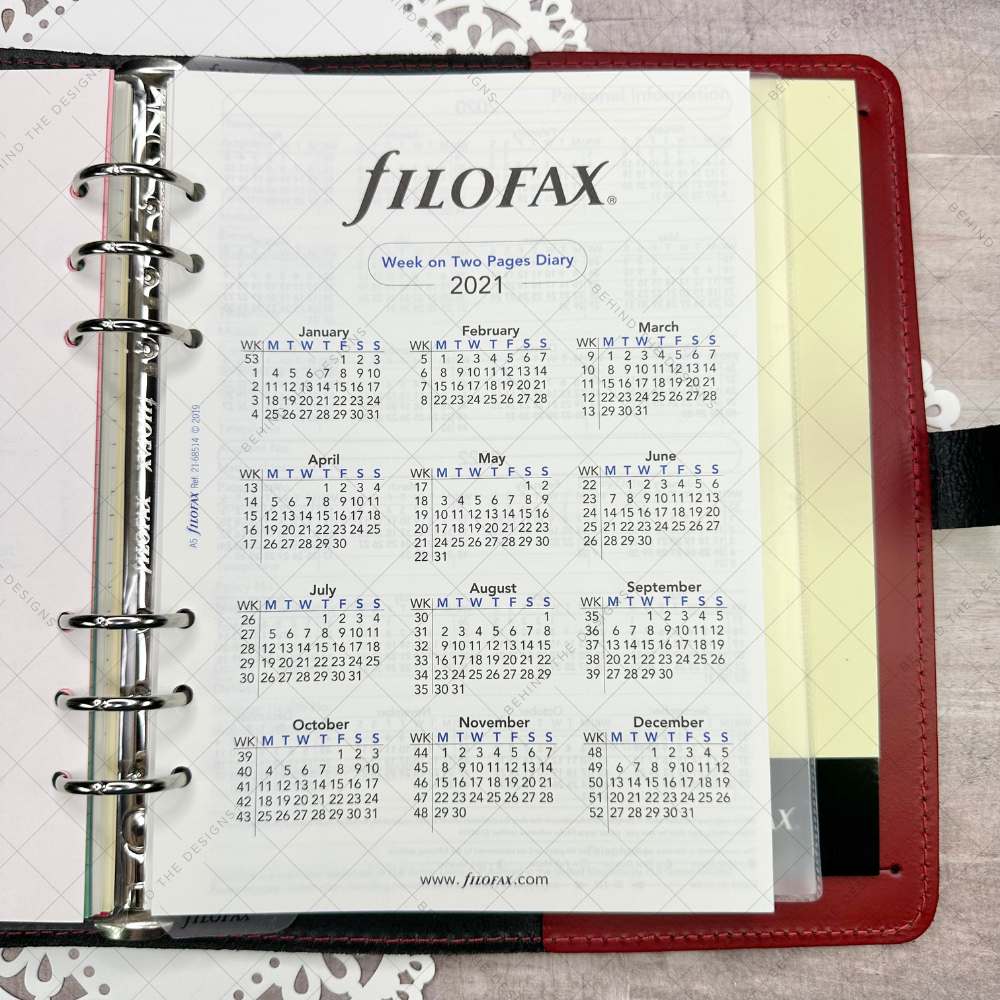 Filofax Original A5 Organizer Pillarbox Red - Image 10
