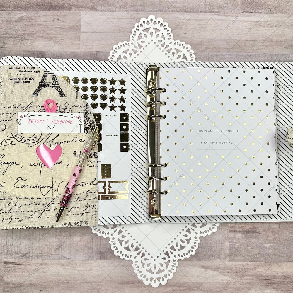 Paris Eiffel Tower A5 Ring Planner - Image 2