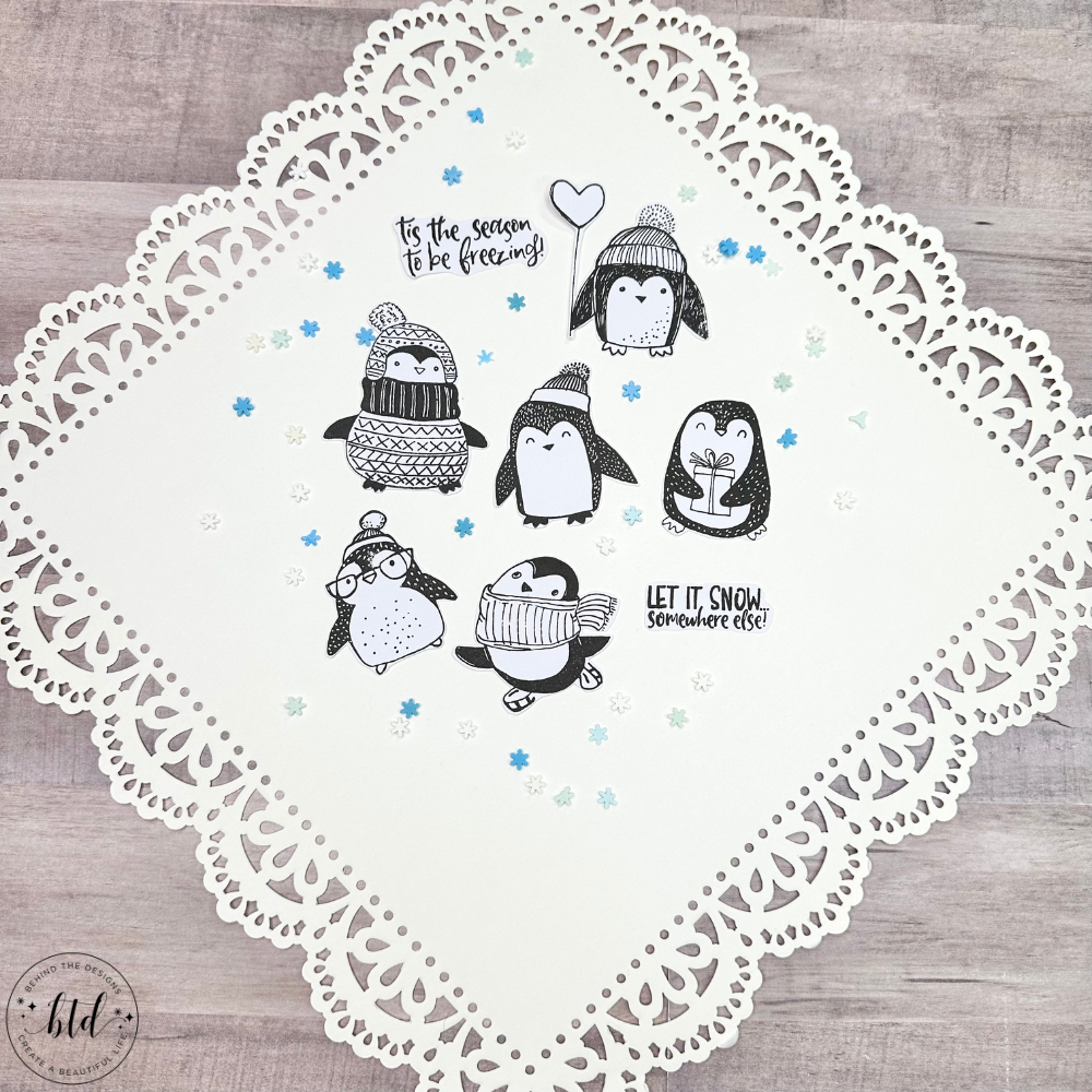 Tis The Season Winter Penguins Die Cuts Kit
