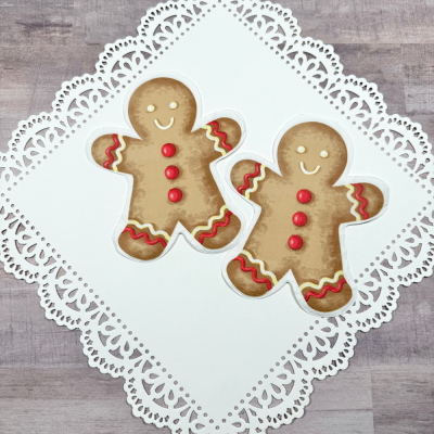 Decoupage Napkins Gingerbread Cookie Shape
