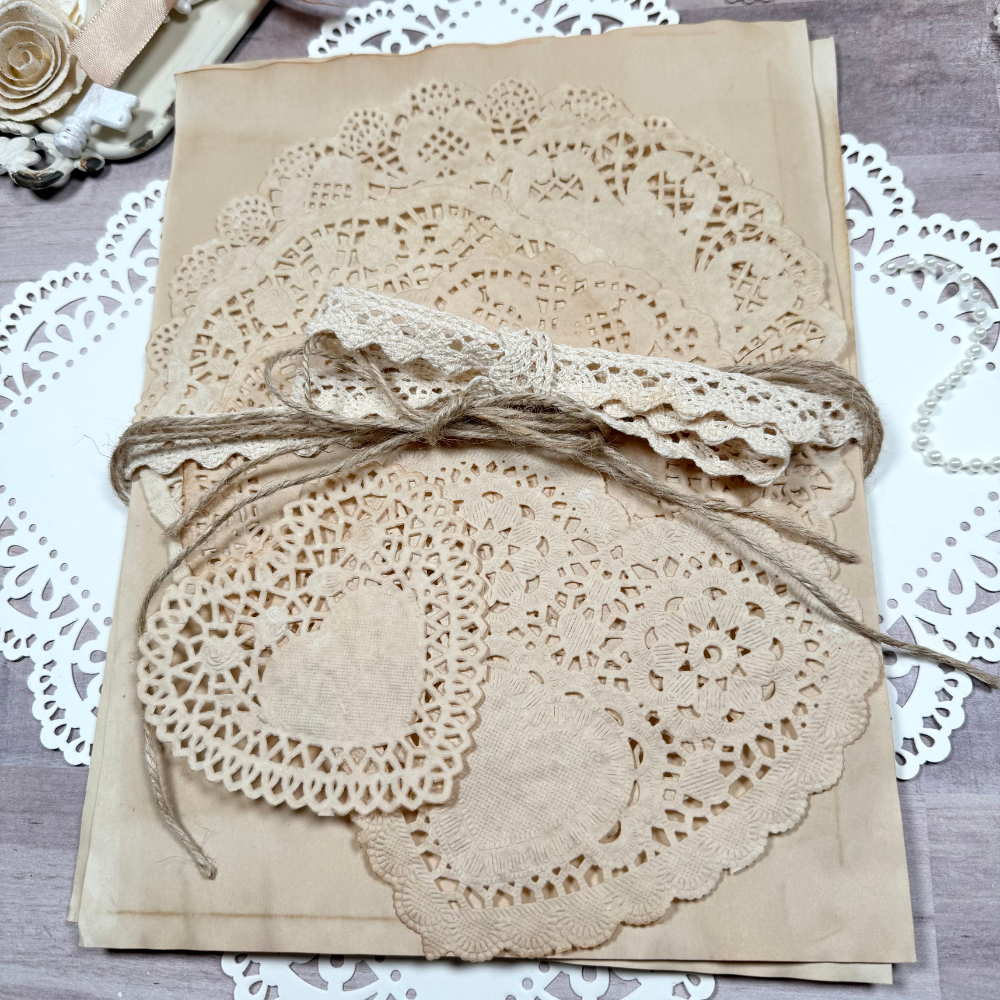 Tea Dyed Papers Doilies Bundle (Dark) - Image 2