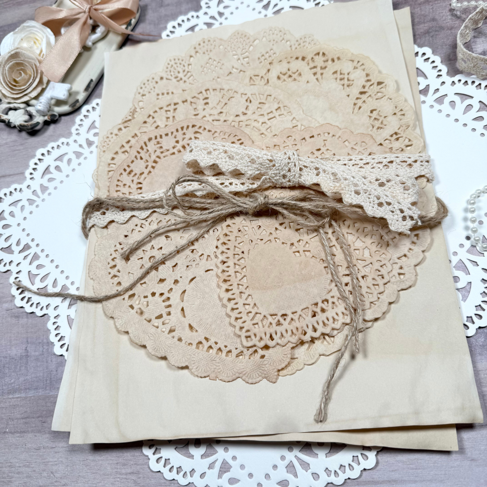 Tea Dyed Papers Doilies Bundle (Light) - Image 2